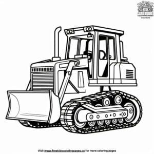 Brave Bulldozer Coloring Pages