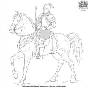 Brave Knight Coloring Pages