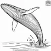 Breaching Whale Coloring Pages