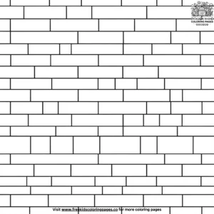 Brick Wall Coloring Pages