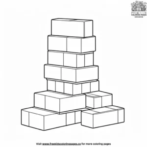 Bricks Coloring Pages