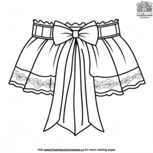 Bride's garter coloring pages