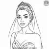 Bride's Makeup Coloring Pages