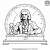 Brilliant Isaac Newton Coloring Pages