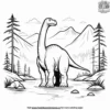 Brontosaurus Adventure Coloring Pages