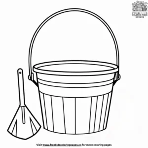 Bucket and Spade Coloring Pages