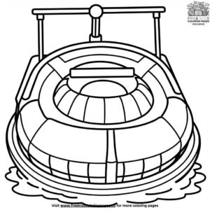 Bumper Boat Coloring Pages