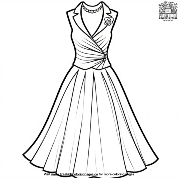 Business attire coloring pages