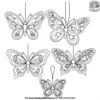 Butterfly Ornament Coloring Pages