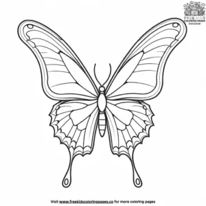 Butterfly Wing Coloring Pages