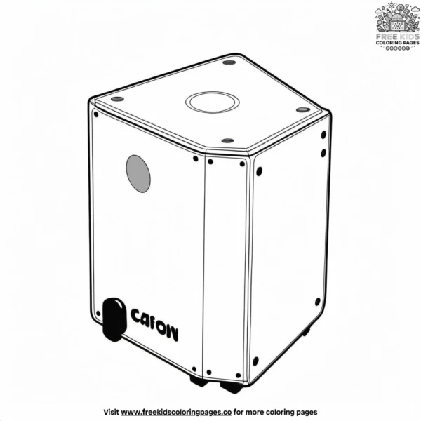 Cajon coloring pages