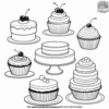 Cake Party Coloring Pages