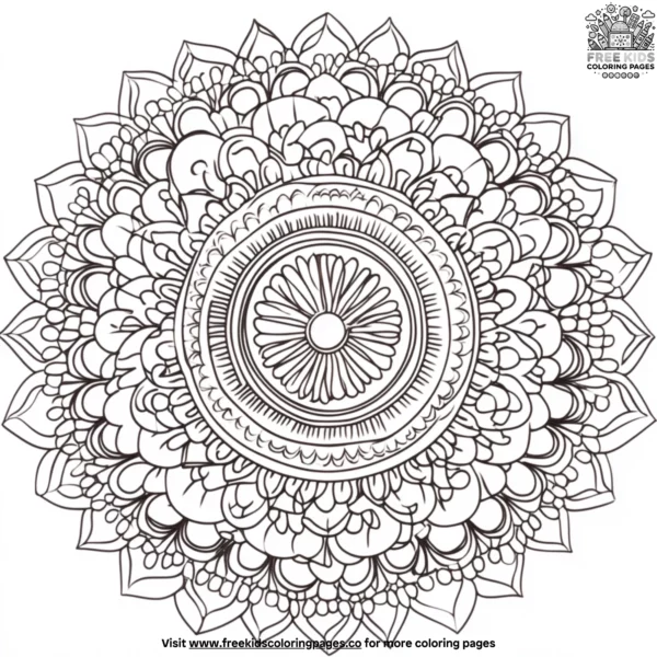 Calm mandalas coloring pages