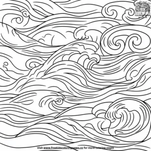 Calming Waves Coloring Pages