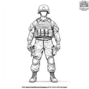 Camo Gear Coloring Pages