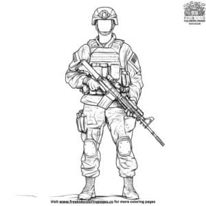 Camo Uniform Coloring Pages