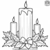 Candle Decor Coloring Pages