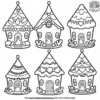 Candy House Coloring Pages