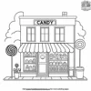 Candy Shop Coloring Pages