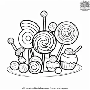 Candy Time Coloring Pages