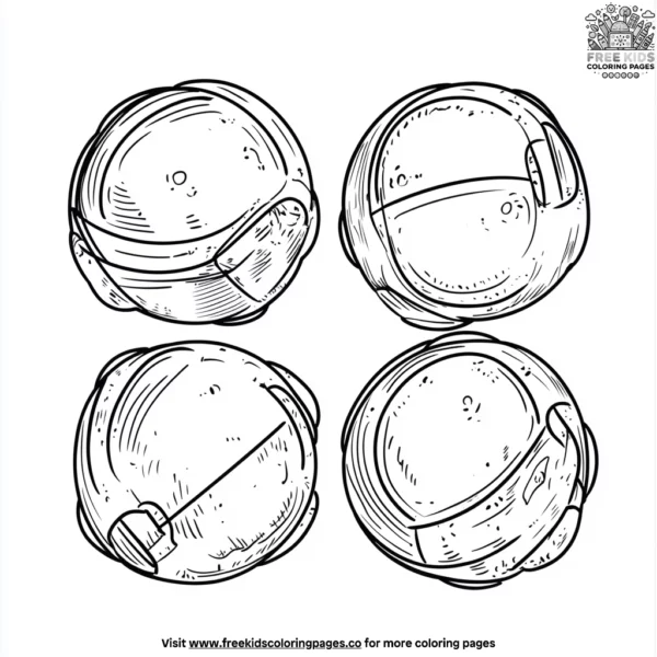 Cannonball coloring pages