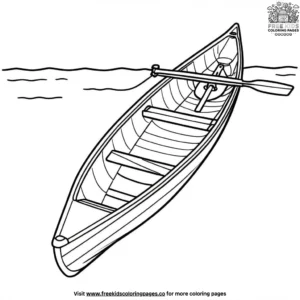 Canoe Coloring Pages