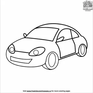 Car Emoji Coloring Pages