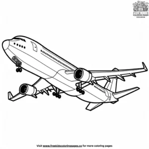 Cargo plane coloring pages