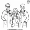 Caring Doctor Coloring Pages