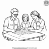 Caring Social Worker Coloring Pages