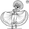 Carnival Dancer Coloring Pages