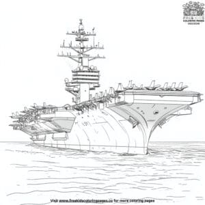 Carrier Ship Coloring Pages