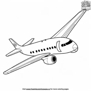 Cartoon Airplane Coloring Pages