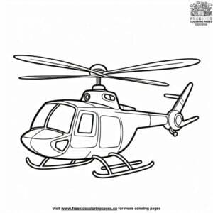 Cartoon Copters Coloring Pages