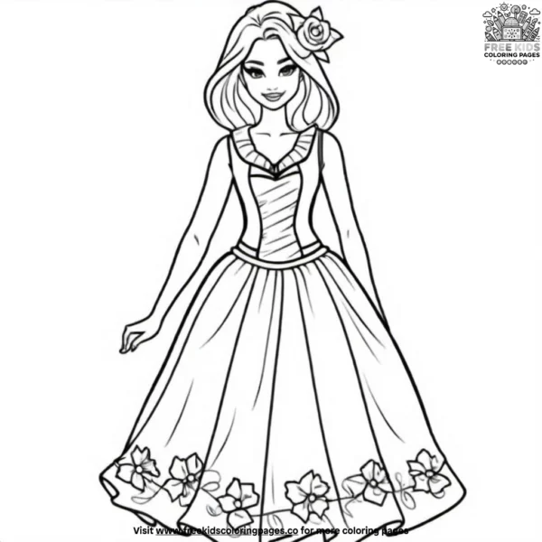 Casual fashion coloring pages