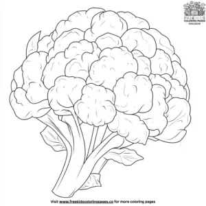 Cauliflower Coloring Pages