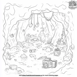 Cave of Hidden Treasures Coloring Pages