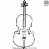 Cello Coloring Pages