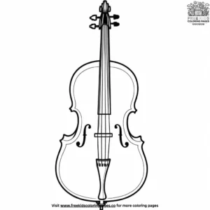 Cello Coloring Pages