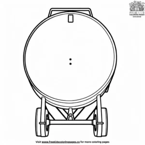 Cement Mixer Drum Coloring Pages