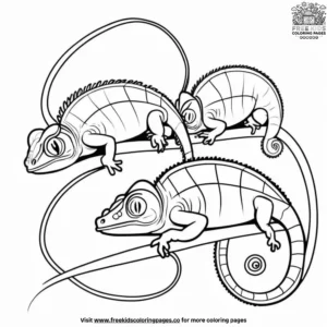 Chameleon Capers Coloring Pages