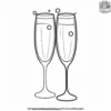 Champagne Toast Coloring Pages