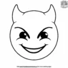 Cheeky Evil Emoji Coloring Pages