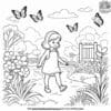 Cheerful Spring Scenes Coloring Pages