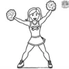 Cheerleader Champ Coloring Pages