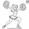 Cheerleader Dancer Coloring Pages