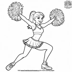 Cheerleader Dancer Coloring Pages