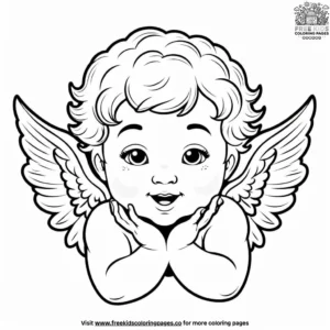 Cherubic Face Coloring Pages