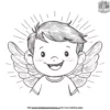 Cherub's Smile Coloring Pages