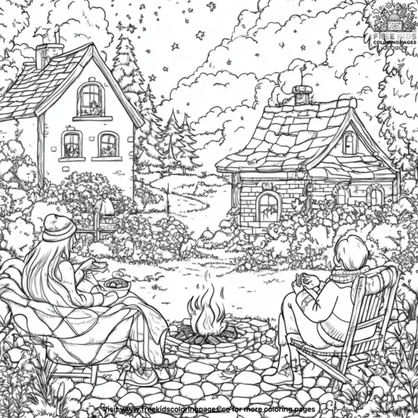 Chilly nights coloring pages